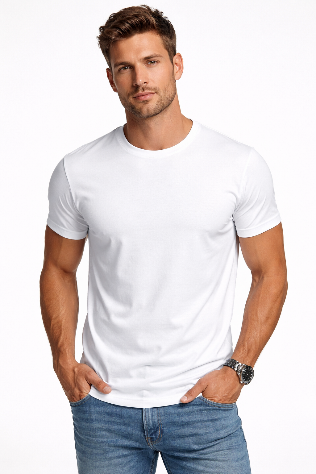 Essential White T-Shirt – Premium Fit